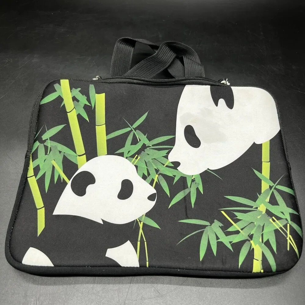 Tablet Neoprene Panda Sleeve Pouch Zip Case Carry Bag For 10